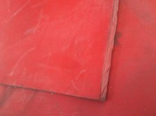 Lastra gomma siliconica rossa 1500x500mm spessore 10mm