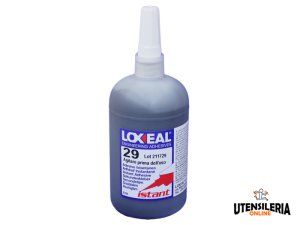 Adesivo 29 Loxeal Istant elastomerico nero per materie plastiche, flacone 500gr