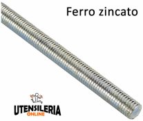 Barre filettate in ferro zincato elettroliticamente LTF1100 1mt