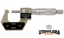 Serie 4 micrometri centesimali per esterni a numeratore 0-100 mm