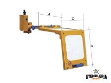 Schermi per torni LTF in policarbonato 141.IEP 350-460mm