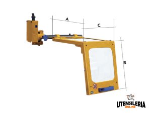 Schermi per torni LTF in vetro stratificato 141.IEV 350-460mm