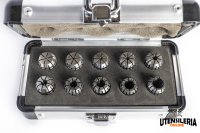 Serie Pinze ER08 LTF per maschiatura rigida in valigetta metallo, 1-5mm