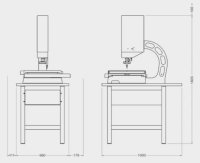 Macchina ottica manuale 3D 250x125x160 mm versione Standard