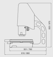 Macchina ottica manuale 3D 300x300x200 mm LA100300T versione Standard