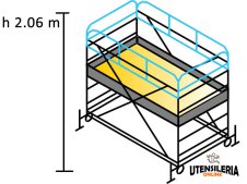 Ponteggio FUTURO 120X180 Marchetti in acciaio m 1.20x1.80x2.06