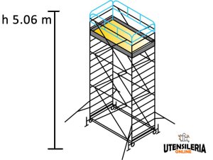 Ponteggio FUTURO 120X220 Marchetti in acciaio m 1.20x2.20x5.06