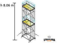 Ponteggio FUTURO 120X220 Marchetti in acciaio m 1.20x2.20x8.06