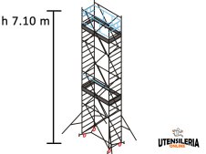 Ponteggio GRIM EU 75 Marchetti m 0.75x1.65x7.10 base estraibile Ø 150