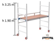 Ponteggio SMART TOWER Marchetti in alluminio m 0.75x1.66x3.25