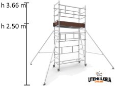 Ponteggio SMART TOWER Marchetti in alluminio m 0.75x1.66x3.66