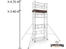 Ponteggio SMART TOWER Marchetti in alluminio m 0.75x1.66x4.75