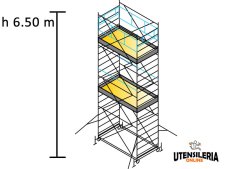 Ponteggio SYSTEM 100X180 Marchetti in acciaio m 1.00x1.80x6.50