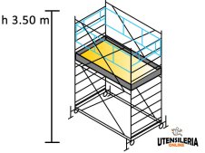 Ponteggio SYSTEM 75X200 Marchetti in acciaio m 0.75x2.00x3.50