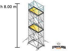 Ponteggio SYSTEM 75X200 Marchetti in acciaio m 0.75x2.00x8.00