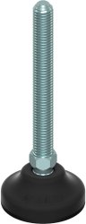 Piedino di livellamento in plastica Martin M10x125 D.50