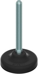 Piedino di livellamento in plastica Martin M12x100 D.83