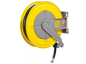 Avvolgitubo automatico in acciaio Meclube F-550 per gasolio, tubo 15 mt