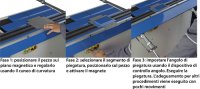 Piegatrice per lamiera manuale a grembiale  bloccaggio magnetico