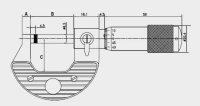 Micrometro per esterni 0-25mm risoluzione 0,01mm tamburo graduato