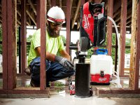 Carotatrice secco-umido Milwaukee MX Fuel a 2 velocità + colonna