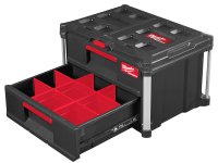Cassettiera porta utensili Milwaukee PACKOUT 560x410x360mm a 2 cassetti