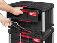 Cassettiera porta utensili Milwaukee PACKOUT 560x410x360mm a 2 cassetti