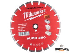 Disco diamantato Milwaukee AUDD 350mm per materiali morbidi e abrasivi