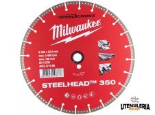 Disco diamantato Milwaukee Steelhead 350mm per acciaio e acciaio inossidabile