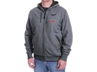 Felpa termica con cappuccio M12 HHGREY3 Milwaukee grigia 12V
