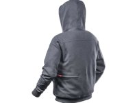 Felpa termica con cappuccio M12 HHGREY3 Milwaukee grigia 12V