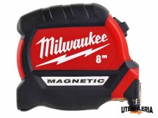 Flessometro magnetico Premium Milwaukee 8 metri x 27 mm