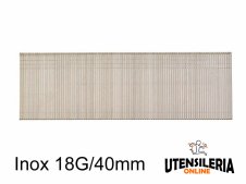 Groppini acciaio INOX 1,0x1,25mm Nails Inox 18G/40mm (5.000pz)