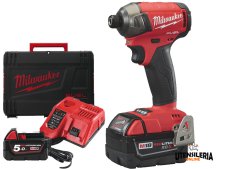 Avvitatore ad impulsi compatto silenzioso Milwaukee M18 FQID-502X in Kit