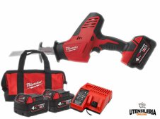 Seghetto diritto Milwaukee M18 C18 HZ-402B in Kit con borsa e 2 batterie Seghetto diritto Milwaukee M18 C18 HZ-402B in Kit con borsa e 2 batterie
