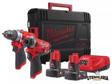 Trapano a percussione Milwaukee M12 Fuel FPD + Avvitatore ad impulsi M12 FID IN OMAGGIO