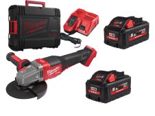 Kit smerigliatrice Milwaukee M18 Fuel FHSAG125XPDB interruttore a paletta