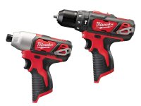 Trapano avvitatore Milwaukee compatto M12 BPD + Avvitatore ad impulsi M12 BID