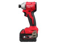 Kit Milwaukee 18V Trapano BLPD2 + Avvitatore ad impulsi BLIDR con 2 batterie e valigetta