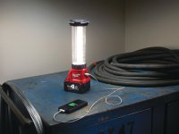 Lanterna M12 LL-0 12V con presa USB per ricarica 400 lumen