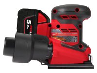 Levigatrice quadrata a batteria Milwaukee M18 BQSS 113x104mm in Kit