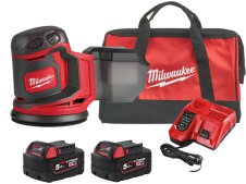 Levigatrice rotorbitale a batteria Milwaukee M18 BOS125 platorello 125mm in Kit