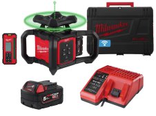 Livella laser rotante Milwaukee M18 Fuel RLO One-Key raggio orizzontale/verticale verde, 300mt