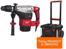 Martello demo perforatore Milwaukee K750 S 1550W + Trolley Packout IN OMAGGIO