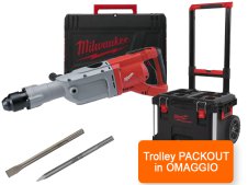 Martello demolitore Milwaukee K900 S classe 10Kg + Trolley Packout IN OMAGGIO