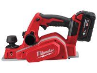 Pialla a batteria Milwaukee M18 BP truciolo 0-2mm in Kit con valigetta e 2 batterie