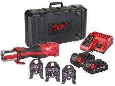 Pressatrice idraulica compatta Milwaukee M18 BLHPT in kit con ganasce V 15-28