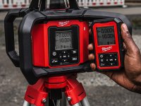Ricevitore e telecomando Milwaukee RD1200 per laser rotante rosso 1200 metri