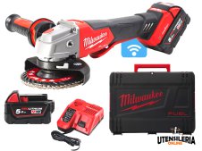 Smerigliatrice angolare Milwaukee M18 Fuel One-Key 125mm con interruttore a paletta