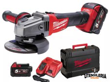 Smerigliatrice angolare Milwaukee M18 CAG125X-502X 125mm batterie 5.0Ah in valigetta Smerigliatrice angolare Milwaukee M18 CAG125X-502X 125mm batterie 5.0Ah in valigetta